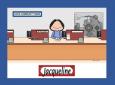 Personalized Bank Teller Cartoon