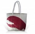 Sea Bags Sailcloth Tote  - Medium Red Claw