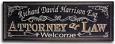 Lawyer Short Plaque Sign - Personalized