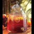 Old Fashioned Beehive Glass Beverage Dispenser