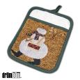 Drumming Snowman Potholder