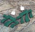 Lucky 7's Wooden Earrings
