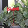 Drums Plant Stake - Red