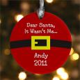 Personalized Christmas Ornaments - Santa's Belt