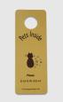 Don't Let The Cat Out Yellow Door Hanger