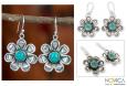 Floral Bliss Silver Earrings