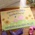 Grandchildren Spoiled Here Personalized Grandparent Doormat