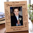 Personalized First Communion Wood Picture Frame