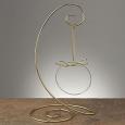 Curved Brass Christmas Ornament Display Stand