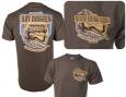 Tee: Never Drink Alone // Hot Dogger Lager (chocolate)
