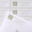 Floral Monogram Multipurpose Address Labels