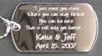 Custom Engraved Say Anything Pendant