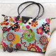 Ladies Personalized Floral Folding Handbag