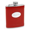 Apple Red Hip Flask (Engravable)