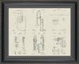 Band Instruments Framed Patent Art - 20x24
