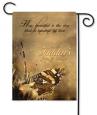 Personalized 2-Sided Sepia Butterfly Garden Flag