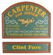 Carpenter Hanging Sign - Personalized
