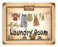 Retro Laundry Room Tin Sign