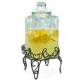 Toscano Fruit Glass Beverage Dispenser with Stand