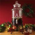 Personalized Holiday Glass Beverage Dispenser