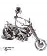 Motorcycle Steel Figurine