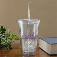 Personalized Reusable Drink Cup with Name - Insulated Acrylic