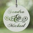 Etched Glass Suncatcher - Circle of Love Style