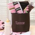 Personalized Baby Bottle Bag Set - Pink