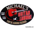 Personalized Acoustic Guitar Lounge Sign