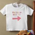 Personalized Twin Baby T-Shirt - They Did It
