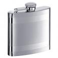 Banded Stainless Steel Flask (Engravable)