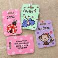 Personalized Kids Luggage Tags for Girls