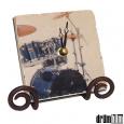 Marble Drum Clock w/ Stand