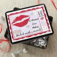 Personalized Chocolate Kisses Gift Tin - Sealed With A Kiss