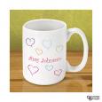 Colorful Hearts Mug - Personalized