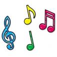 Colorful Music Note Decorations