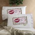 Sealed With A Kiss Romantic Personalized Pillowcase