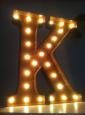 Vintage Marquee Light - Letter K