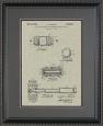 Judge's Gavel Patent Framed Art - 11x14