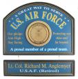 Air Force Hanging Sign - Personalized