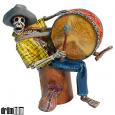 Jimenez Skeleton - Big Drum Figurine