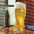 Personalized Glass Beer Boot