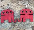 Republican Wooden Earrings