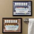 Personalized Wall Plaques - Bathtub Family Characters
