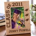 Personalized Wooden Graduation Photo Frame - Hats Off Edition