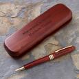 Personalized Rosewood Pen Set - Choose Your Quote