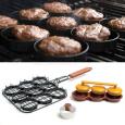 3-in-1 Sliders Grill Basket, Bun Cutter, and Mini Burgers Press