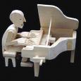 Build A Pianist Wood Timber Kit