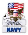 Navy Ornament