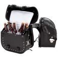 Sturgis Motorcycle Saddlebags with Coolers and Bottle Opener